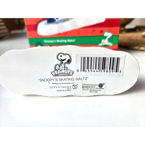 Snoopys Skating Waltz Figurine Peanuts 2013 Department 56 Collectible - Picture 5 of 7